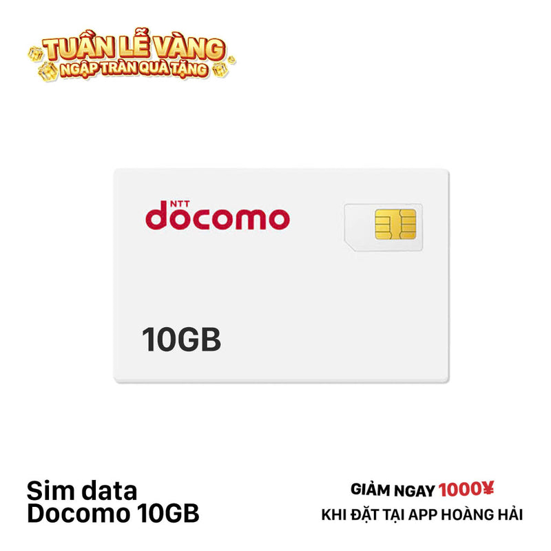 Sim Data Docomo 10GB - Bán Đứt