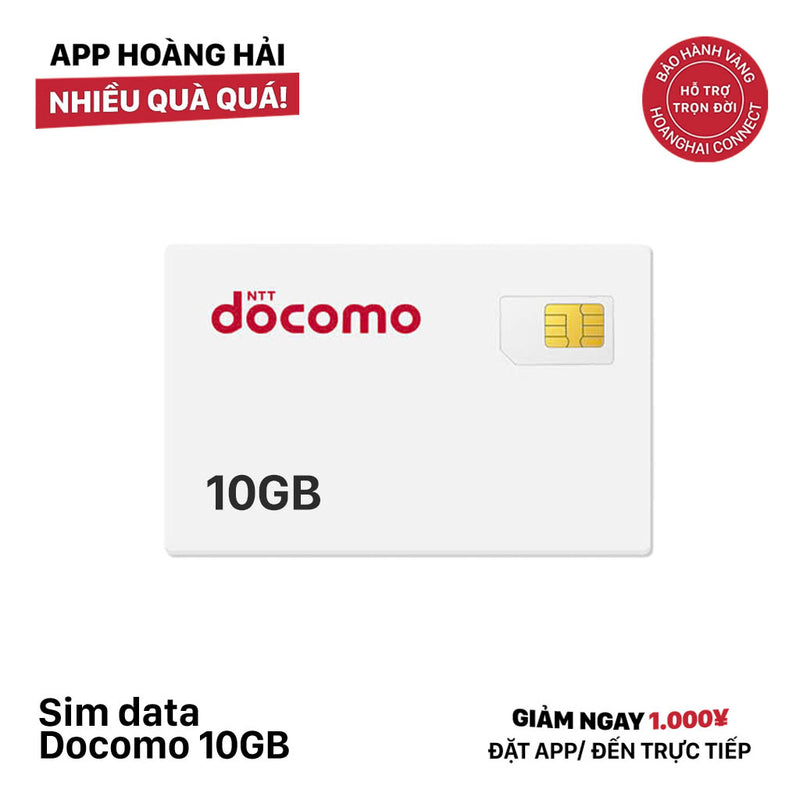 Sim Data Docomo 10GB - Bán Đứt