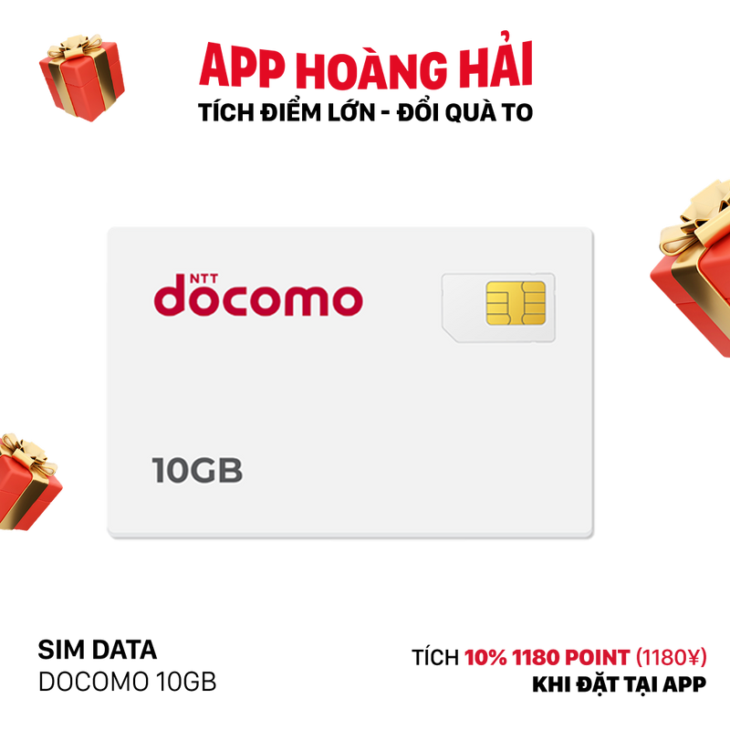 Sim Data Docomo 10GB - Bán Đứt