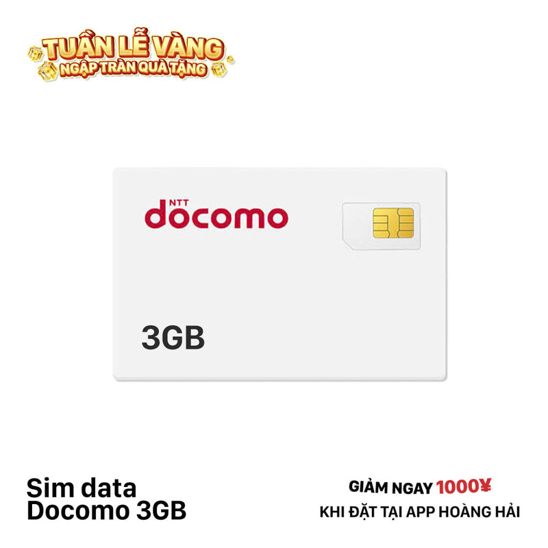 Sim Data Docomo 3GB - Bán Đứt
