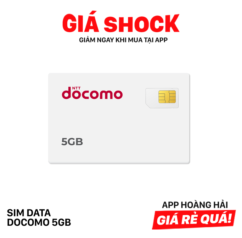 Sim Data Docomo 5GB - Bán Đứt