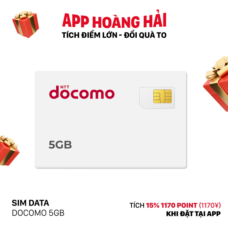 Sim Data Docomo 5GB - Bán Đứt