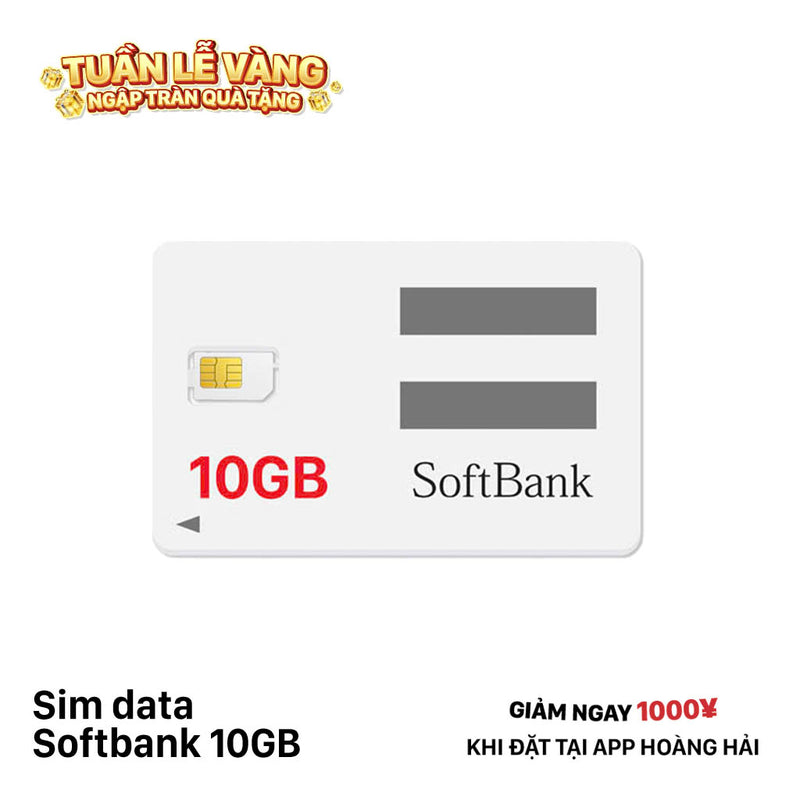 Sim Data Softbank 10GB - Bán Đứt