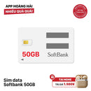 Sim data Softbank 50GB cước 2480¥ - Tặng tai nghe không dây ngẫu nhiên