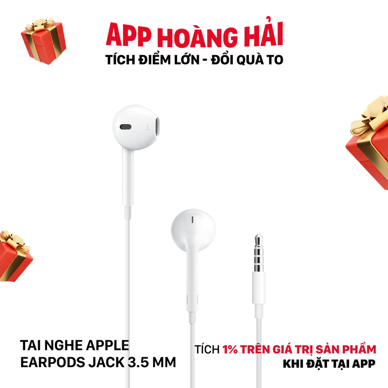 Tai nghe Apple EarPods Jack 3.5 mm