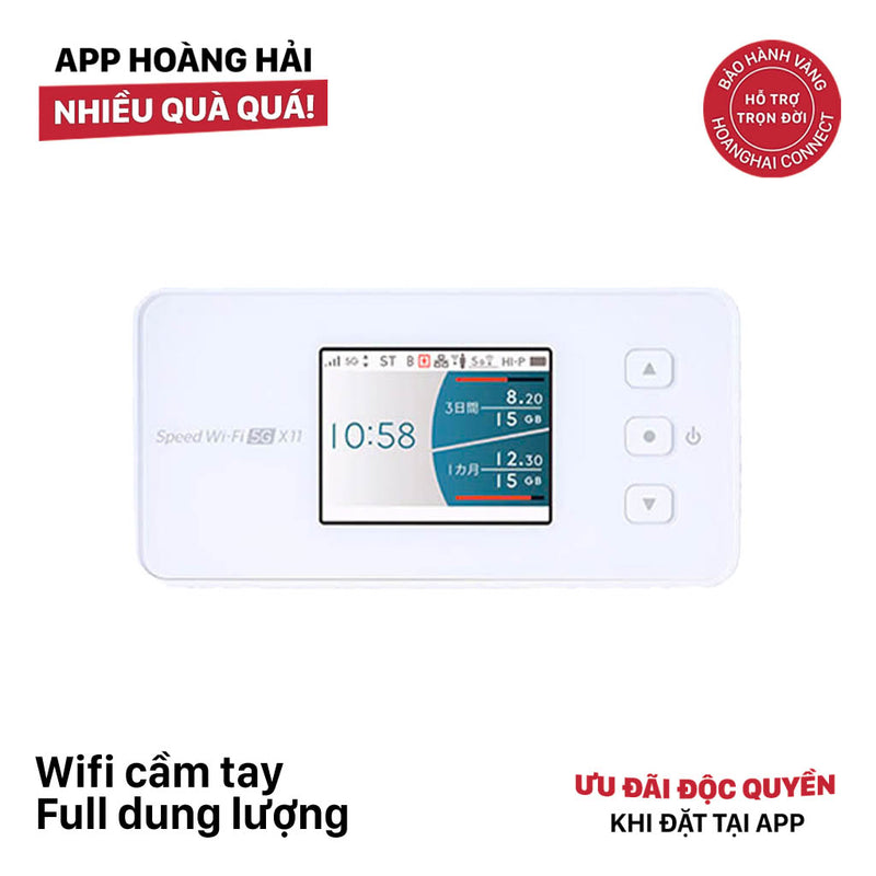 Wifi cầm tay Full dung lượng cước 4800¥