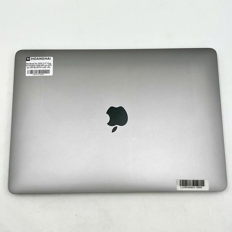 MacBook Pro 2020 13.3in Xám Apple M1/ RAM 16GB/ SSD 512GB 98% pin 84% sạc 399 lần BPTN (Xước viền)