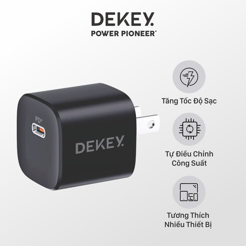 Bộ sạc cáp Dekey 20W