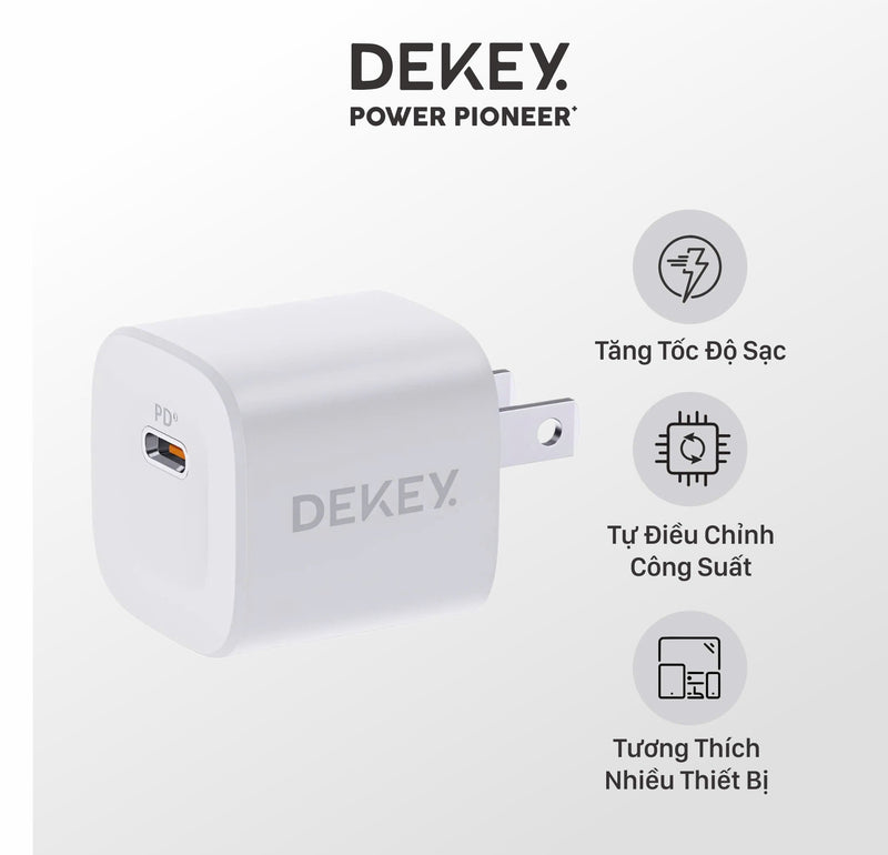 Bộ sạc cáp Dekey 20W