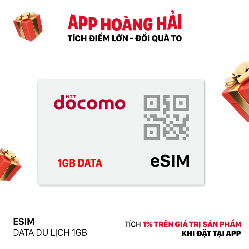 eSIM data du lịch 1GB/ 1 Ngày