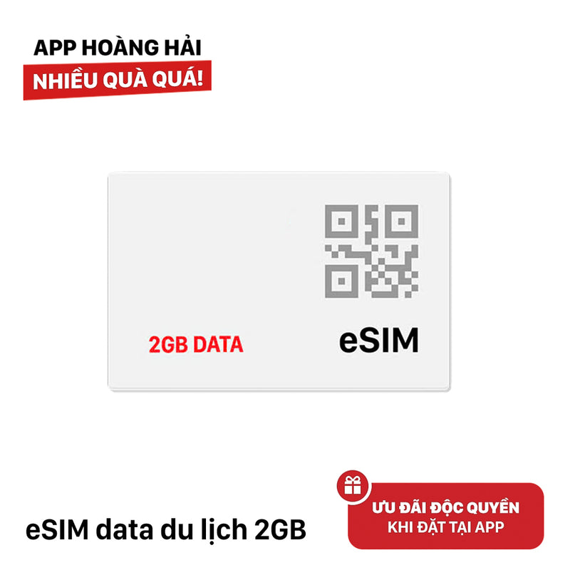 eSIM data du lịch 2GB/ 1 Ngày