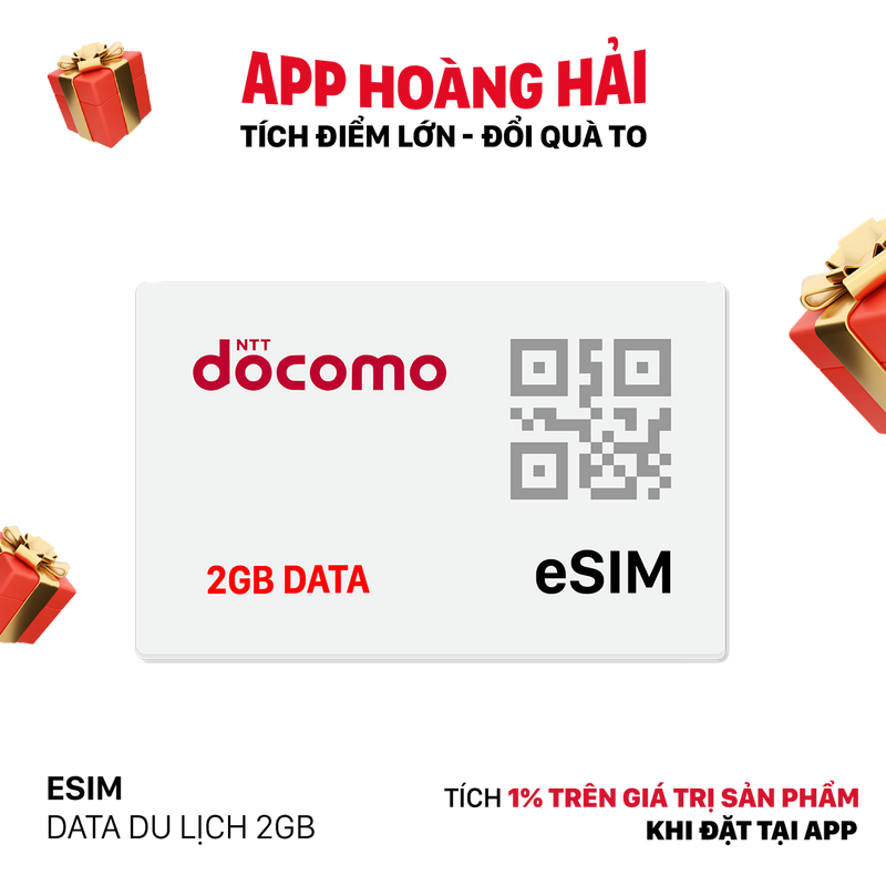 eSIM data du lịch 2GB/ 1 Ngày