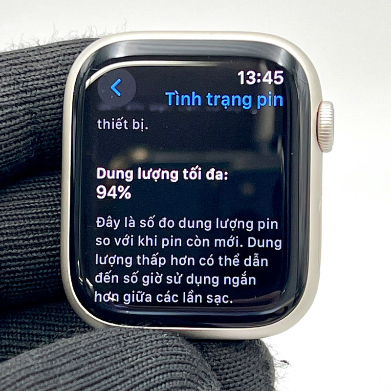 Apple Watch Series 7 45mm GPS 98% Starlight Aluminium Case with Starlight Sport Band