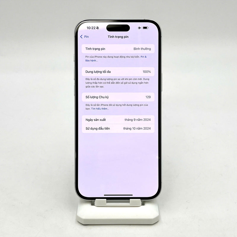 iPhone 16 Plus 128GB Trắng 99% pin 100% Quốc tế từ SB (Không dùng sim SB)  - HH3598