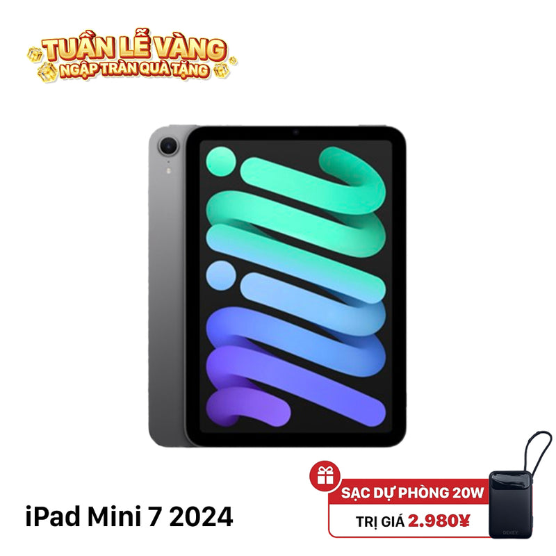 iPad Mini 7 2024 256GB Đen 5G + Wifi Nguyên Hộp từ SB