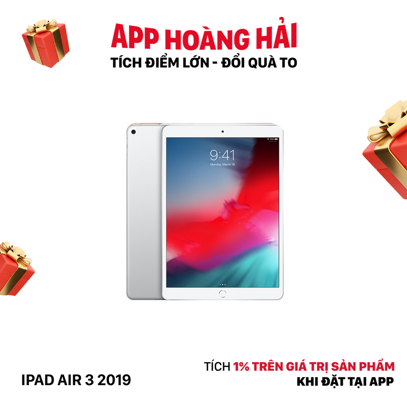 iPad Air 3 2019 10.5in 64GB Bạc Wifi 97% pin 99% (Đã thay pin - Máy xước)