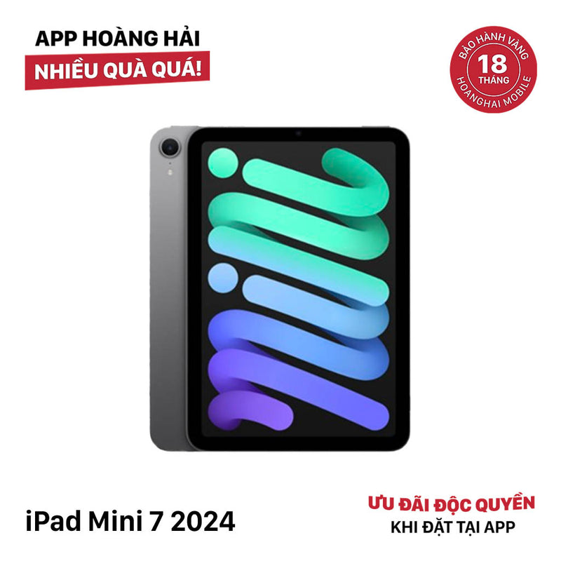 iPad Mini 7 2024 128GB Xám Wifi 98% pin 100% (sạc 24 lần)