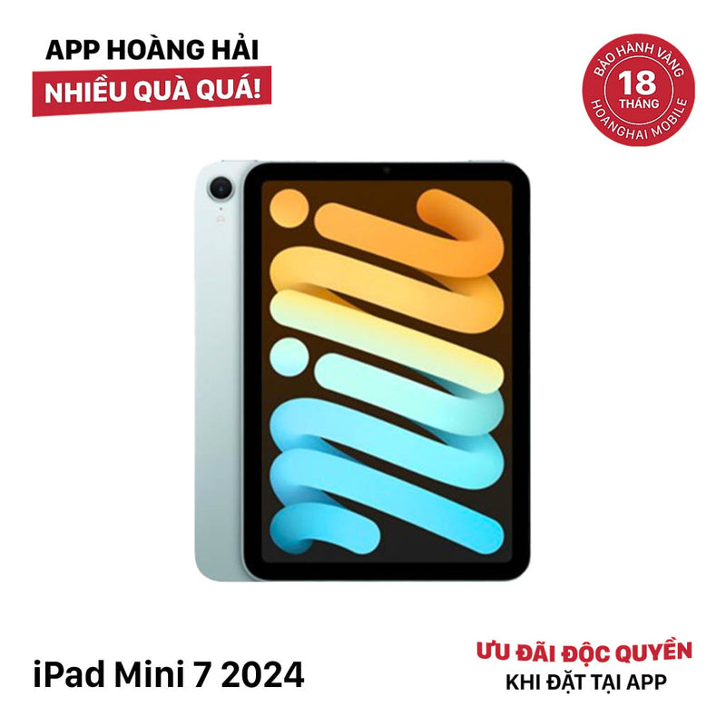 iPad Mini 7 2024 128GB Xanh Dương 5G + Wifi Nguyên Hộp từ SB