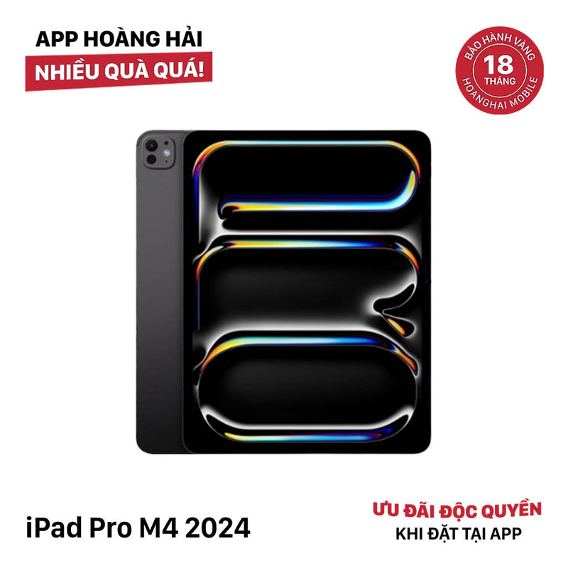 iPad Pro 2024 M4 13in 512GB Đen 5G + Wifi 99% Fullbox pin 100% từ SB (Sạc 10 lần)