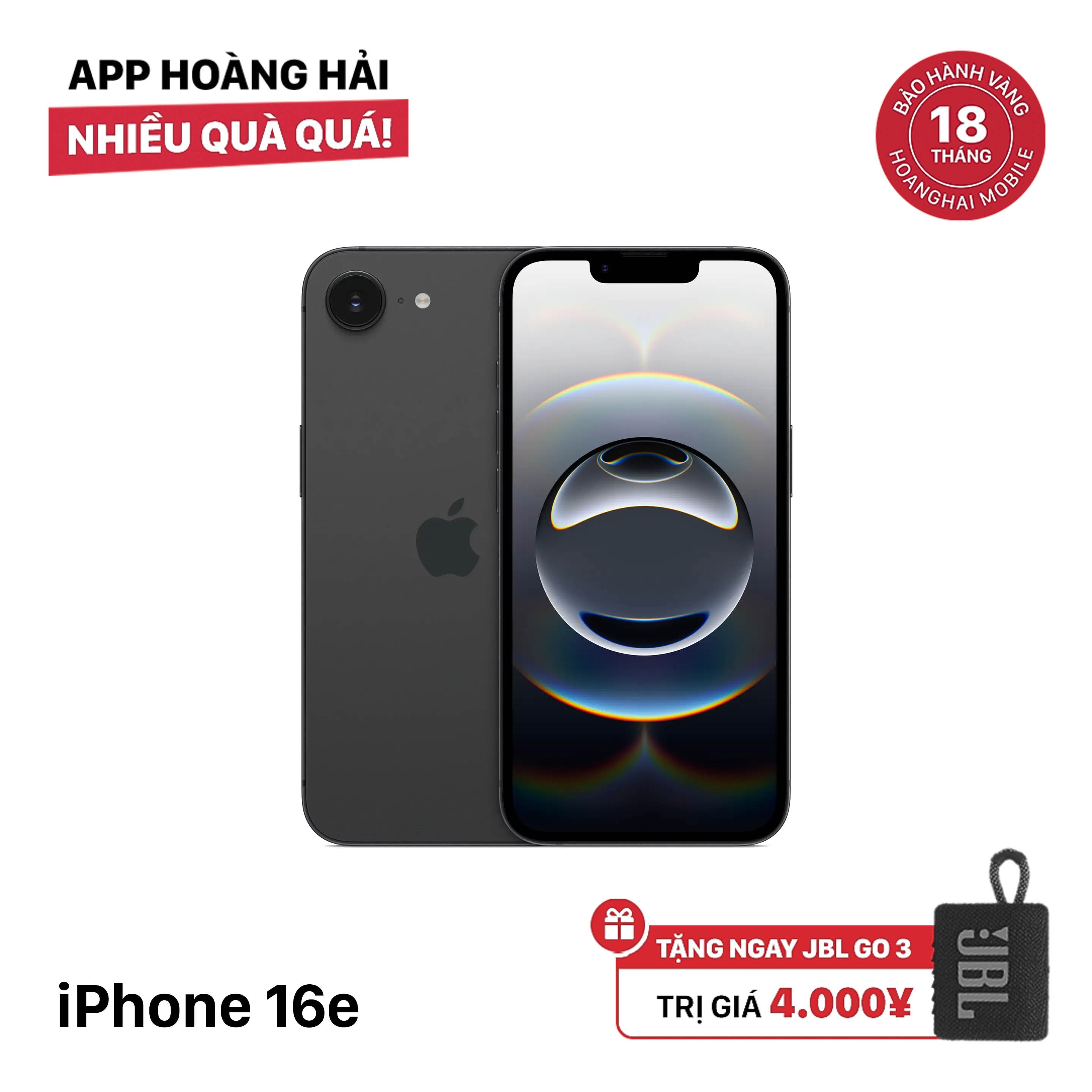 iPhone 16e 128GB အနက်ရောင် SB မှ 100% International Warranty (SB Sim No) 