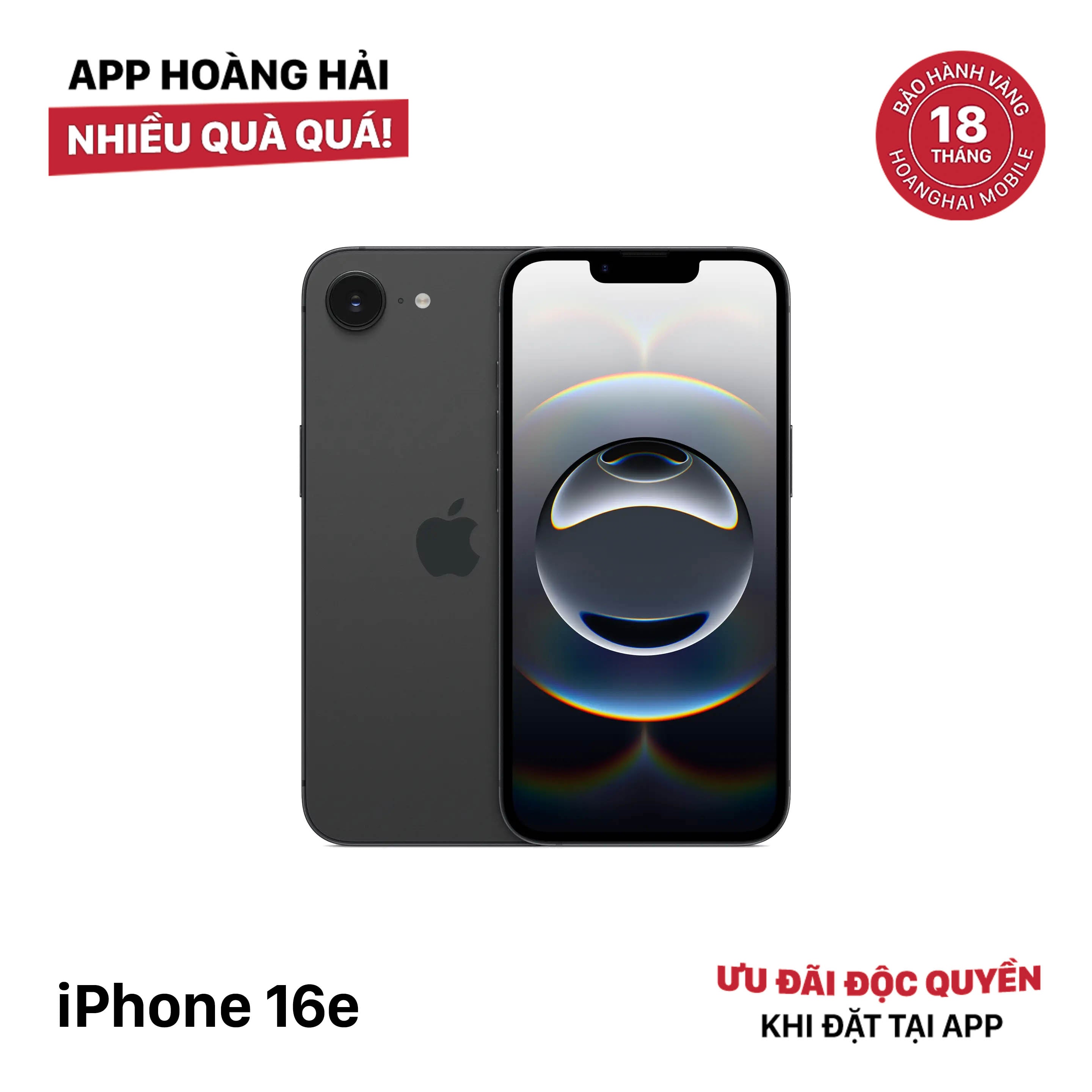 iPhone 16e 128GB အနက်ရောင် SB မှ 100% International Warranty (SB Sim No) 