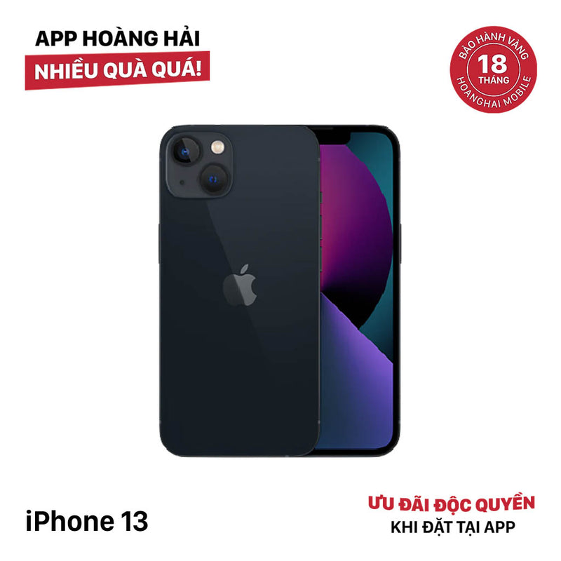 iPhone 13 128GB Đen 98% pin 88% Quốc tế từ DCM (Không dùng sim DCM) - HH8542