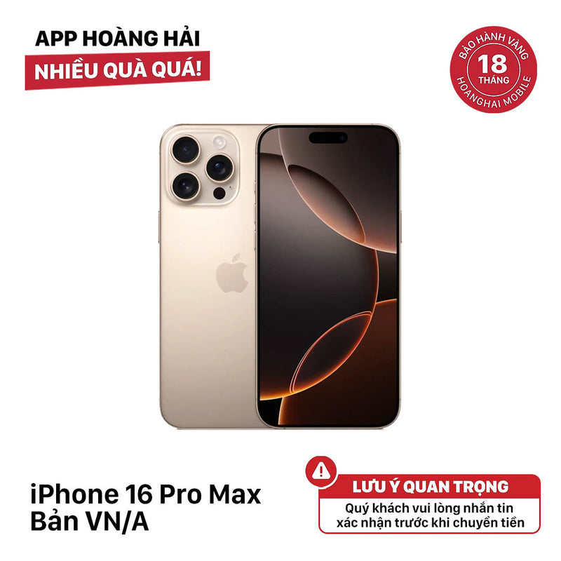 iPhone 16 Pro Max Quốc tế từ Apple Store bản VN/A