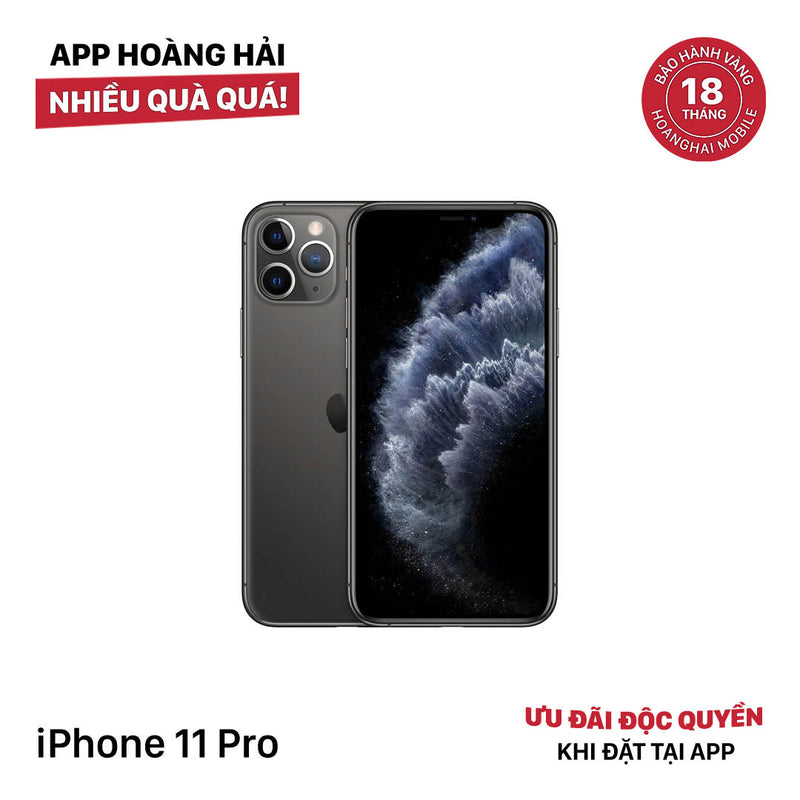 iPhone 11 Pro 64GB Đen 98% pin 100% Máy đã trả hết tiền mạng dùng như Quốc tế Apple (đốm 1x,màn xước,ĐTP) - HH6163