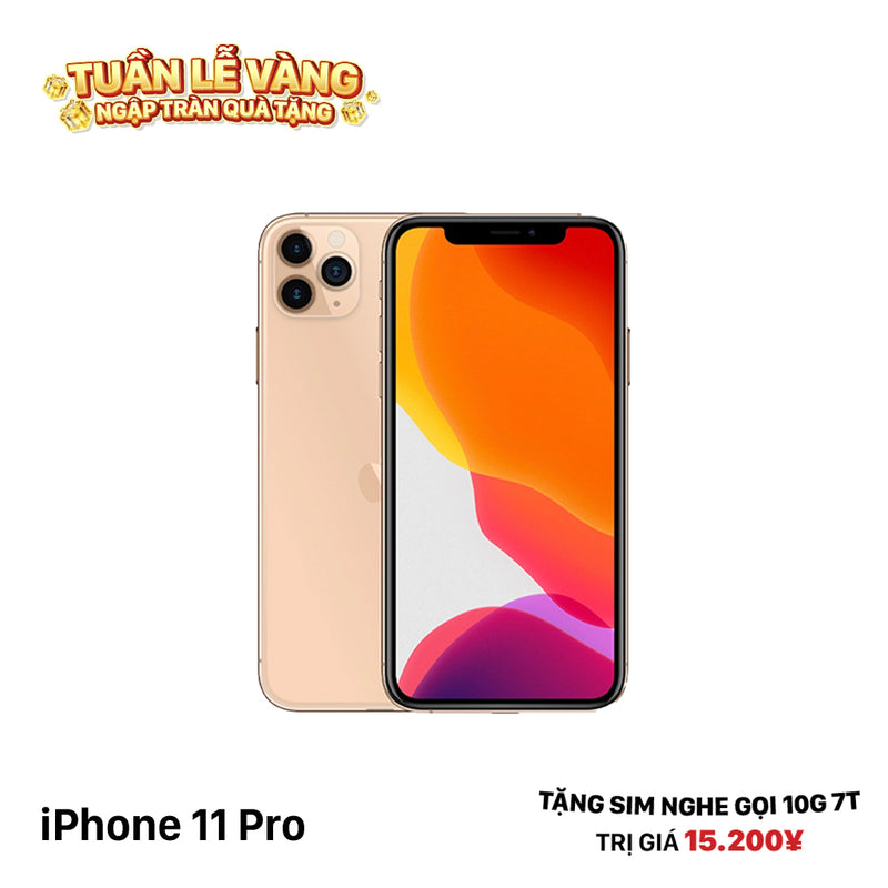 iPhone 11 Pro 64GB Vàng 98% pin 89%  Máy đã trả hết tiền mạng dùng như Quốc tế Apple