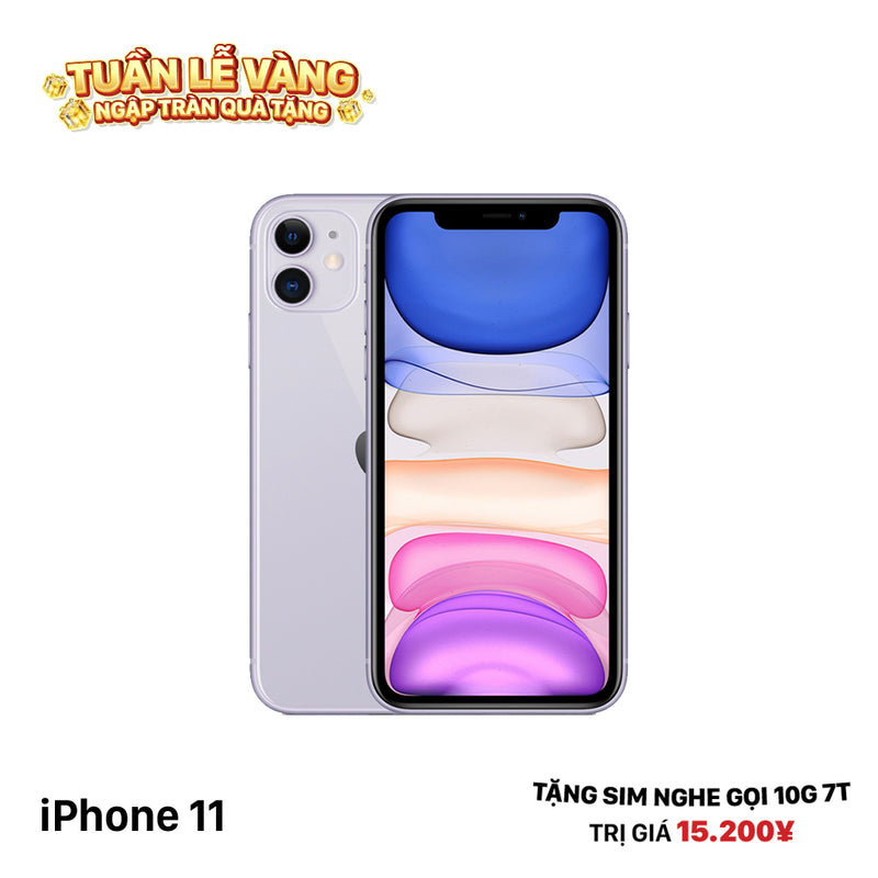 iPhone 11 256GB Tím 98% pin 100% Máy đã trả hết tiền mạng dùng như Quốc tế Apple (Đã thay pin - màn LKCH) - HH3705