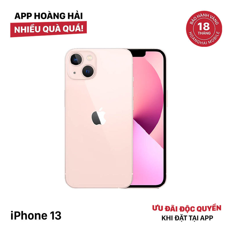 iPhone 13 128GB Hồng 98% pin 100% Quốc tế từ SB (Không dùng sim SB - Đã thay pin) - HH3071