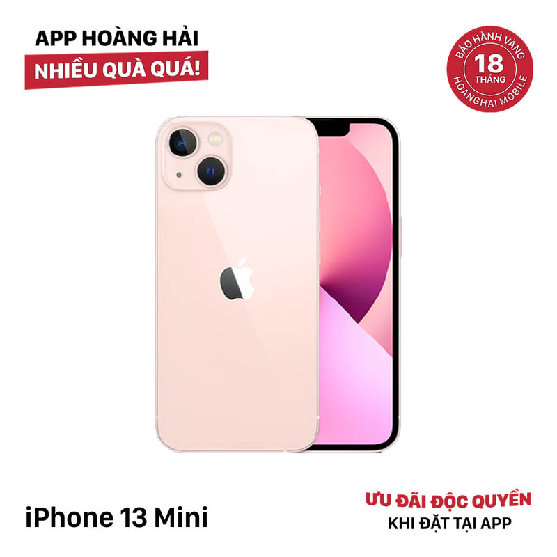 iPhone 13 Mini 128GB Hồng 98% pin 100% Quốc tế Apple  (Đã thay pin - màn và viền xước) - HH4148