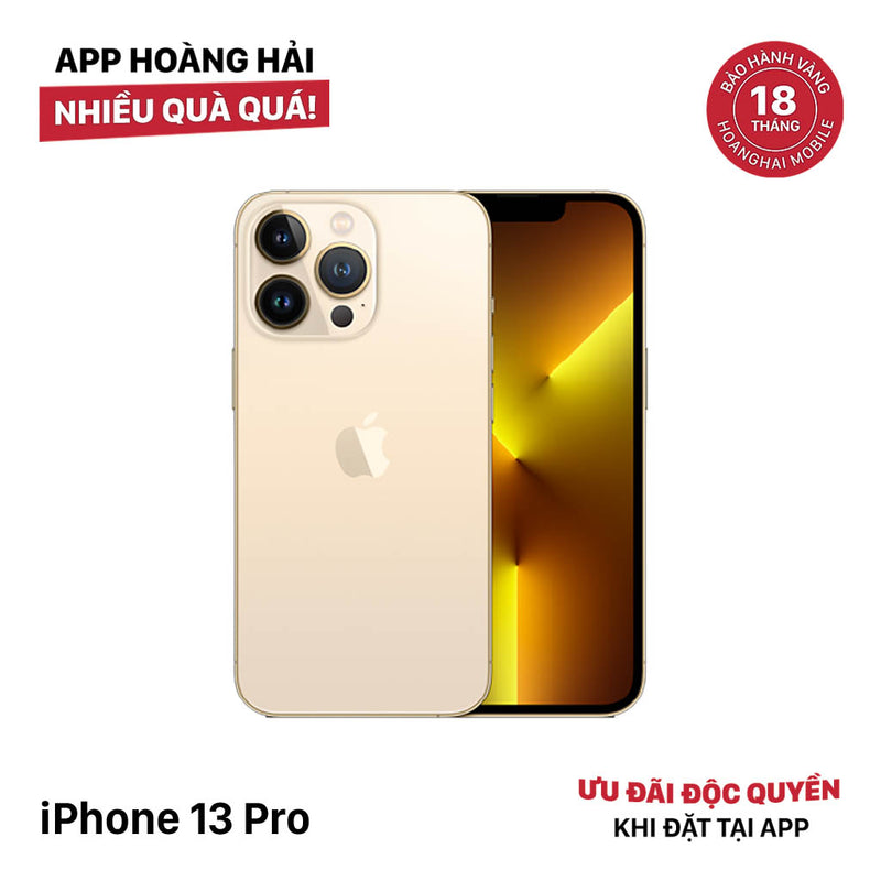 iPhone 13 Pro 256GB Vàng 98% pin 100% Quốc tế từ AU (Không dùng sim AU - Đã thay pin - Đốm camera 0,5x/3x) - HH7710