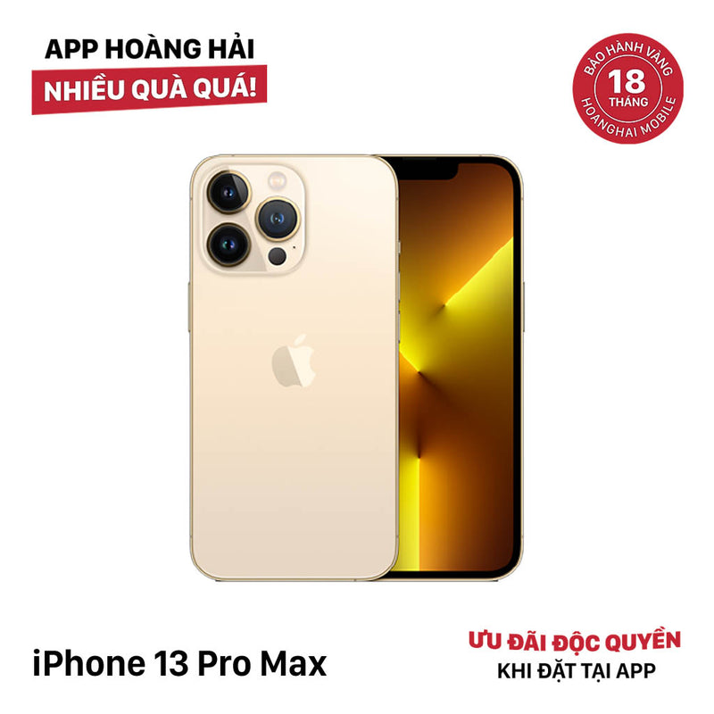 iPhone 13 Pro Max 256GB Vàng 98% pin 87%  Máy đã trả hết tiền mạng dùng như Quốc tế Apple  - HH1941