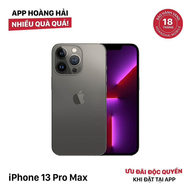 iPhone 13 Pro Max 256GB Đen 98% pin 100% Quốc tế từ AU (Không dùng sim AU - Đã thay pin, đốm 3x, xước viền cam) - HH2155