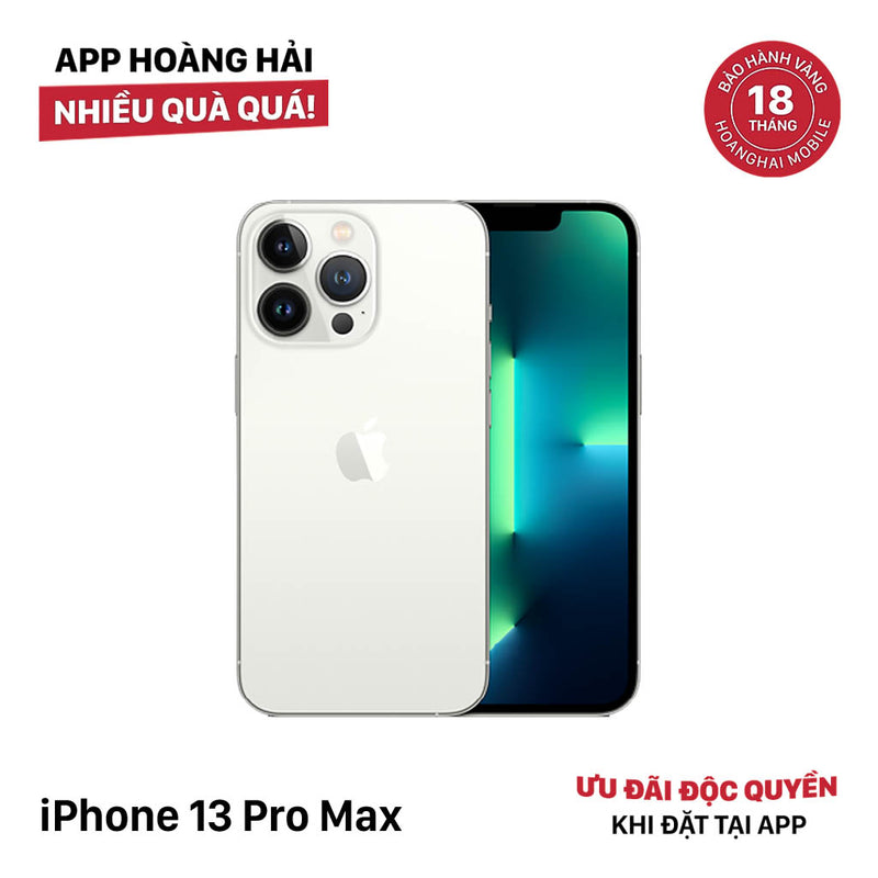 iPhone 13 Pro Max 128GB Trắng 98% pin 85% Quốc tế từ AU (Không dùng sim AU - xước viền) - HH0959