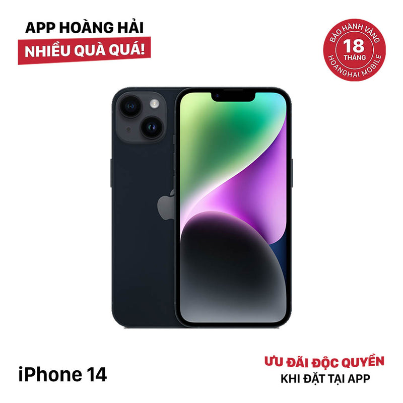 iPhone 14 128GB Đen 98% pin 85%  Quốc tế từ AU (Không dùng sim AU - ám viền) - HH2946