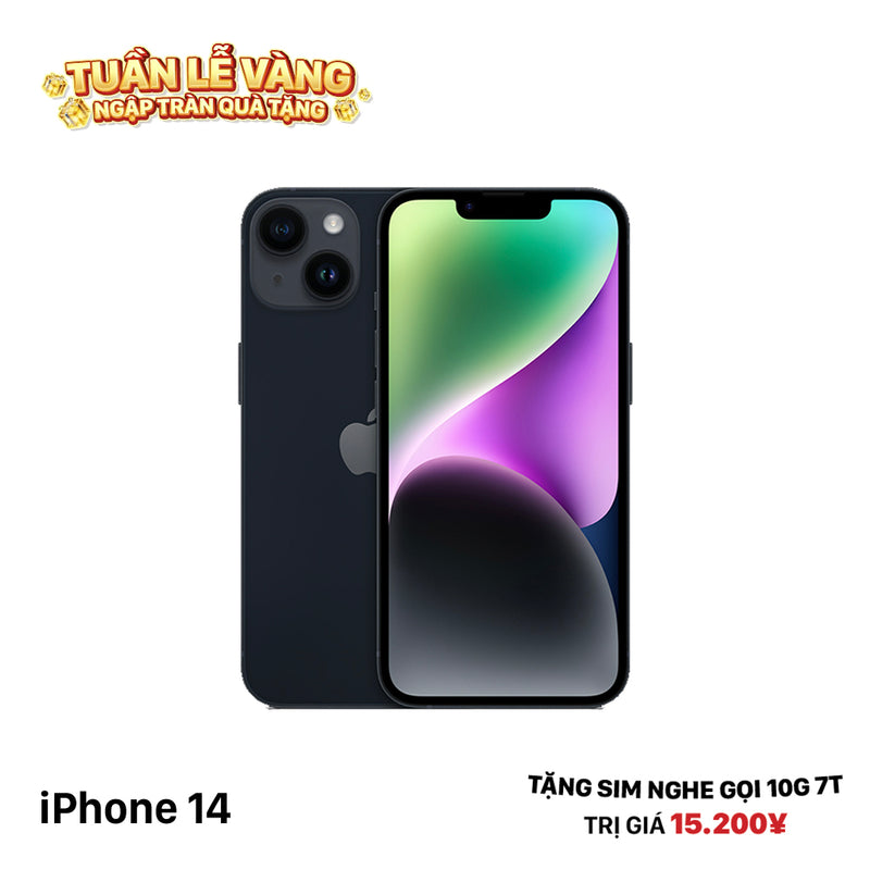 iPhone 14 128GB Đen 98% pin 85%  Quốc tế từ SB (Không dùng sim SB)  - HH2213