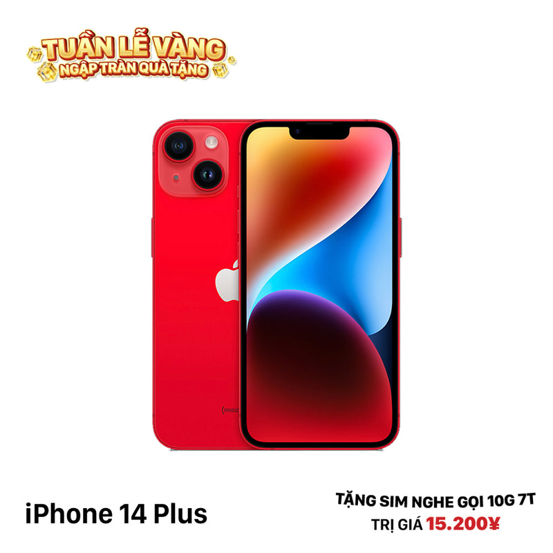 iPhone 14 Plus 128GB Đỏ 97% pin 87%  Quốc tế từ DCM (Không dùng sim DCM - Máy xước) - HH9904