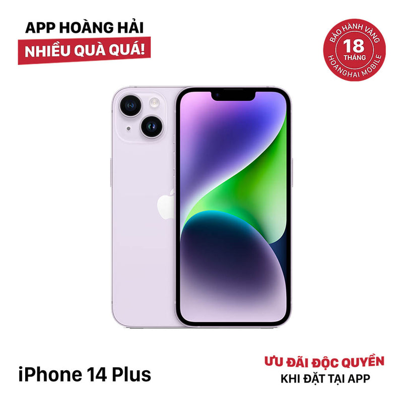 iPhone 14 Plus 128GB Tím 98% pin 86% Quốc tế từ SB (Không dùng sim SB) - HH5450