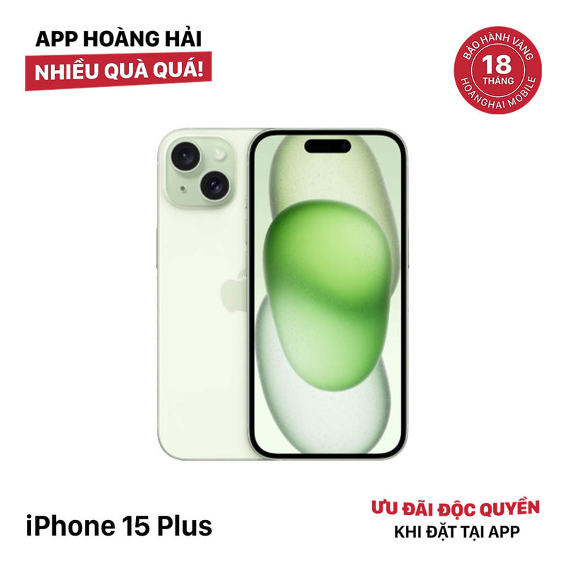 iPhone 15 Plus 128GB Xanh Lá 98% pin 92% Quốc tế từ SB (Không dùng sim SB)  - HH4708