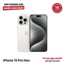 iPhone 15 Pro Max 256GB Trắng 98% pin 100% Máy đã trả hết tiền mạng dùng như Quốc tế Apple (Đã thay pin) - HH8877