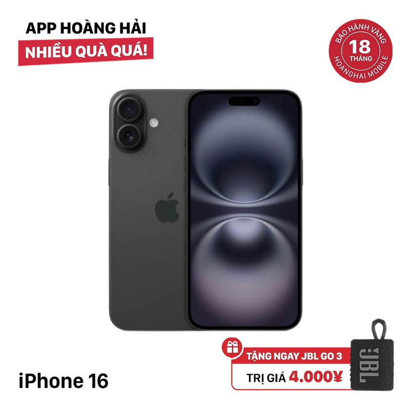 iPhone 16 128GB အနက်ရောင် SB မှ 100% International Warranty (SB Sim No) 
