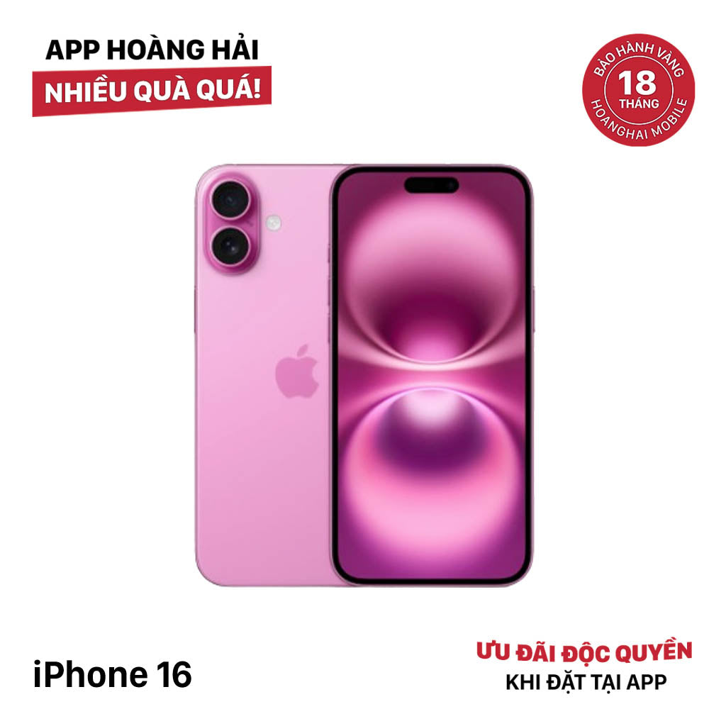 iPhone 16 128GB ပန်းရောင် SB မှ 100% International Warranty (SB Sim No) 