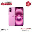 iPhone 16 128GB Hồng 100% DBH Quốc tế từ SB (Không dùng sim SB)