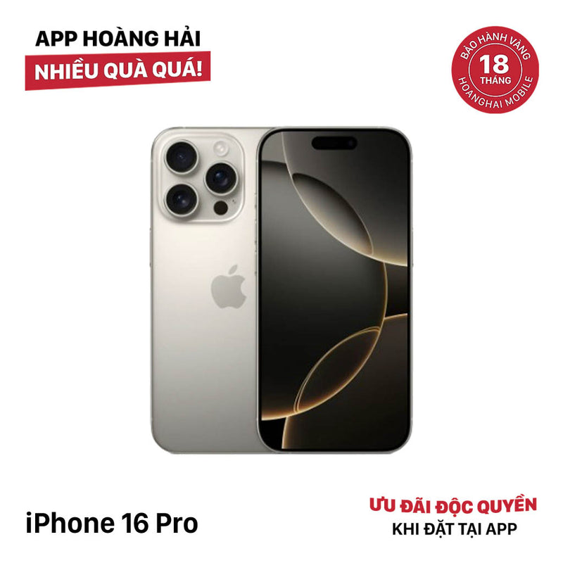 iPhone 16 Pro 256GB Tự nhiên 99% pin 100% Quốc tế từ SB (Không dùng sim SB)  - HH1046