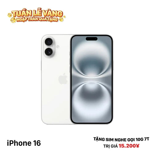 iPhone 16 128GB Trắng 100% Fullbox Quốc tế từ AU (Không dùng sim AU) - HH8445