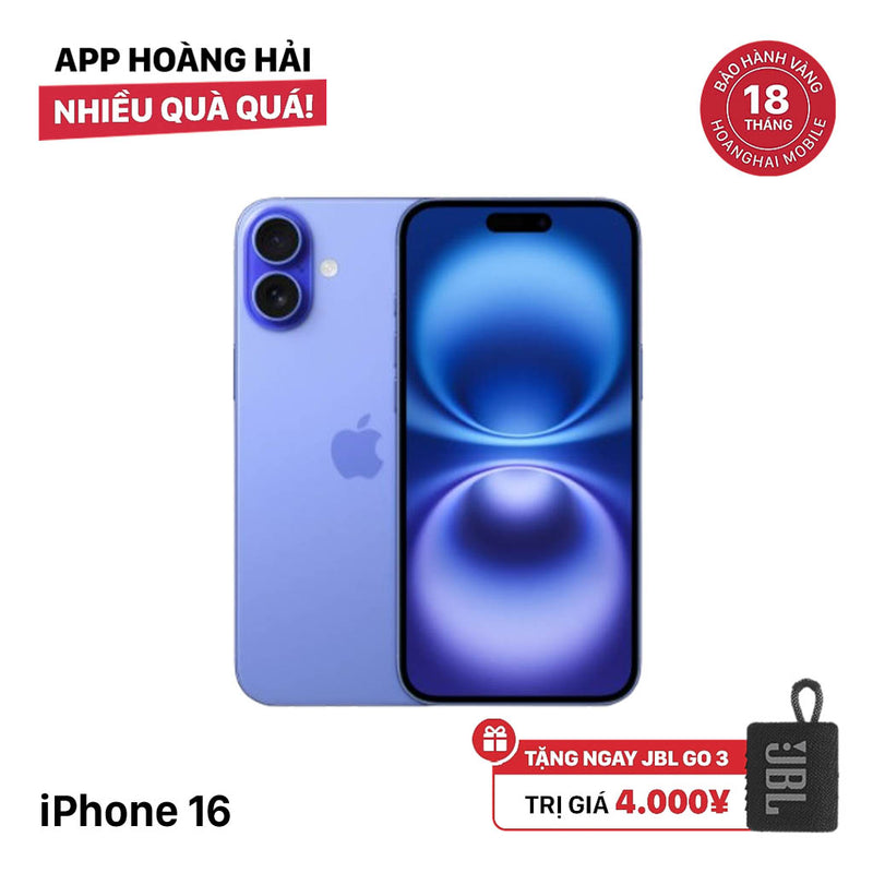 iPhone 16 128GB အပြာရောင် SB မှ 100% International Warranty (SB Sim No) 