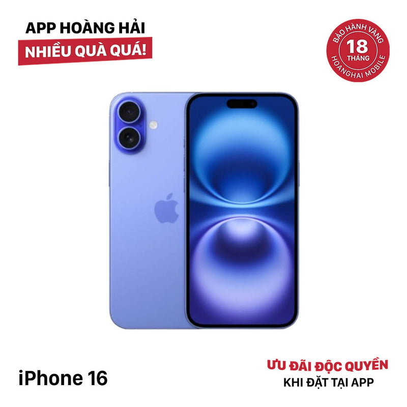 iPhone 16 128GB အပြာရောင် SB မှ 100% International Warranty (SB Sim No) 
