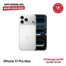 iPhone 17 Pro Max 256GB Bạc 97% pin 100% Quốc tế Apple (Sạc 3 lần, máy lỗi cam trước và cam sau, cấn vỏ chỗ camera và viền góc trên) - HH3684
